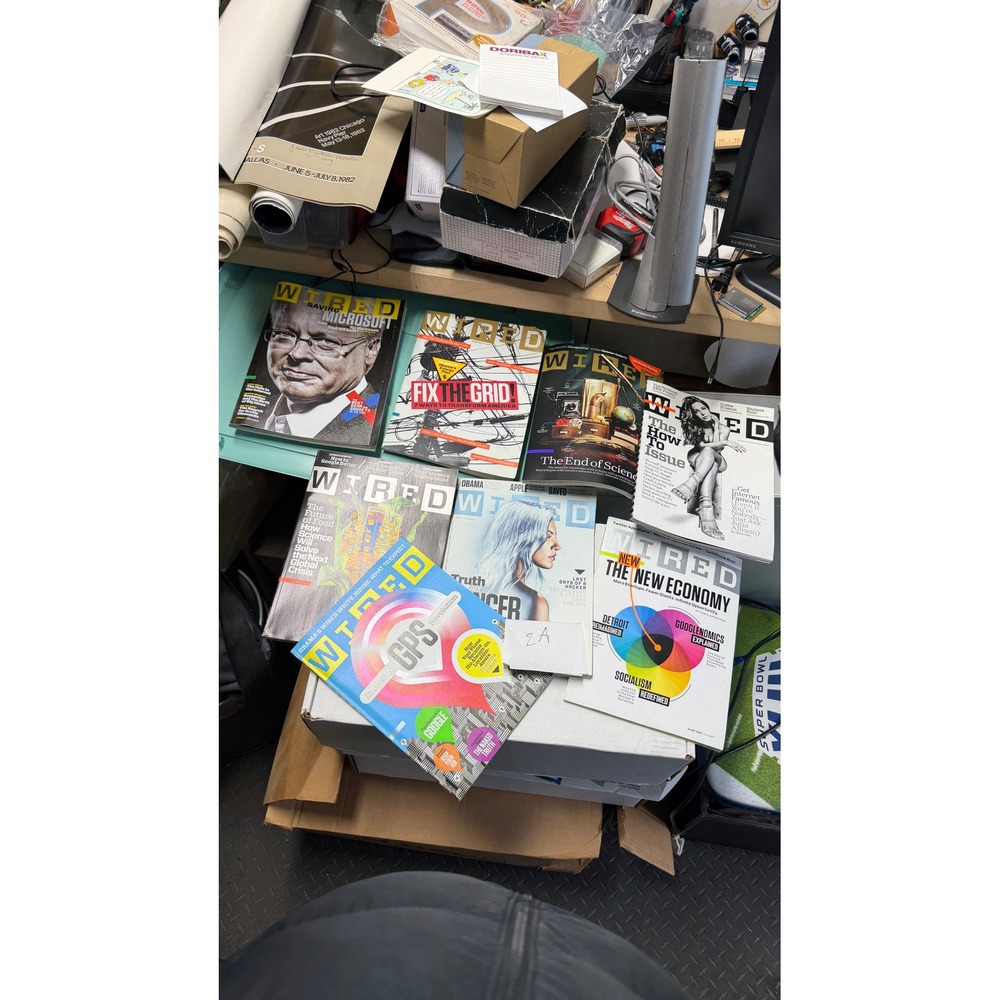 Wired Magazine‎ Lot of 8 Issues 2008-2009 Microsoft Google GPS Tech History